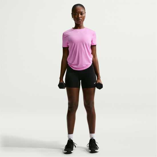 Nike Dri-Fit One Women's Standard Fit Short-Sleeve Top Light Magenta Nike Dri-Fit One Women's Standard Fit Short-Sleeve Top Light Magenta