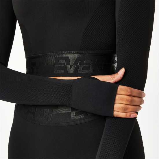 Йога Everlast Seamless Long Sleeve Crop Top Womens Черно Everlast Seamless Long Sleeve Crop Top Womens Черно Йога