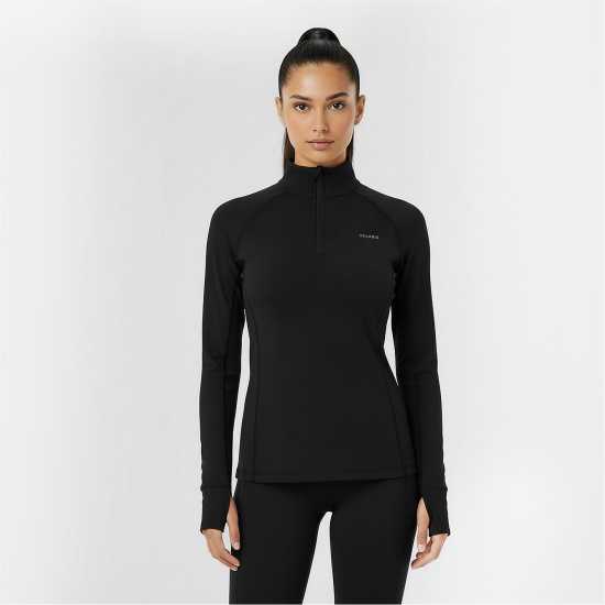 Usa Pro Long Sleeve Quarter Zip Top Womens Черно 