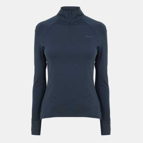 Usa Pro Long Sleeve Quarter Zip Top Womens Морска синьо Usa Pro Long Sleeve Quarter Zip Top Womens Морска синьо