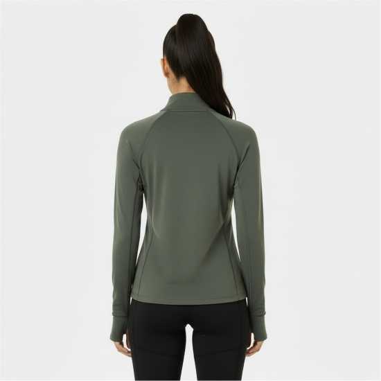 Usa Pro Long Sleeve Quarter Zip Top Womens Хаки Usa Pro Long Sleeve Quarter Zip Top Womens Хаки