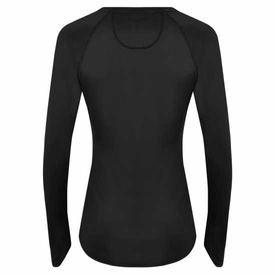 Usa Pro Long Sleeve T-Shirt Womens Black Дамски тениски с яка