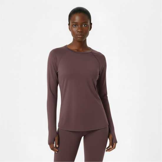 Usa Pro Горнище С Дълъг Ръкав Long Sleeve Top Womens Espresso 