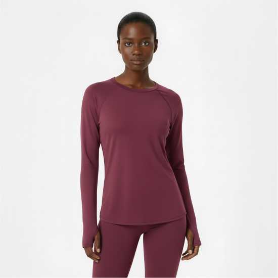 Usa Pro Горнище С Дълъг Ръкав Long Sleeve Top Womens Dark Cherry 