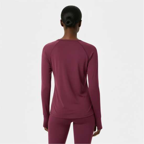 Usa Pro Горнище С Дълъг Ръкав Long Sleeve Top Womens Dark Cherry 
