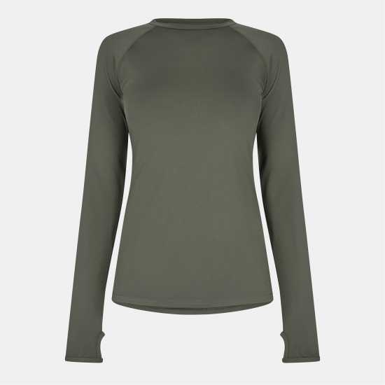 Usa Pro Горнище С Дълъг Ръкав Long Sleeve Top Womens Хаки 
