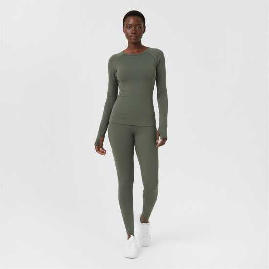 Usa Pro Горнище С Дълъг Ръкав Long Sleeve Top Womens Хаки 