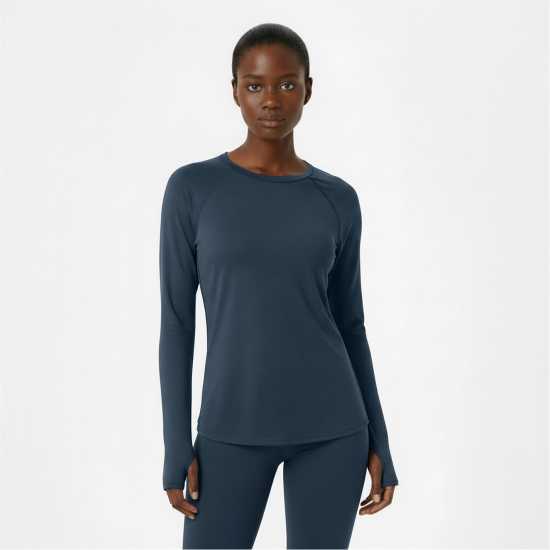Usa Pro Горнище С Дълъг Ръкав Long Sleeve Top Womens Морска синьо 