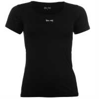 Usa Pro Fitted Training T-Shirt Black Дамски тениски и фланелки