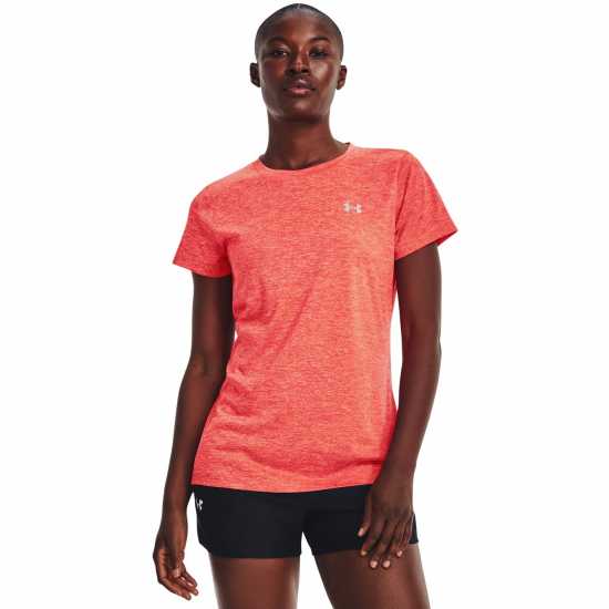 Under Armour Tech Workout T-Shirt Ladies Red Атлетика