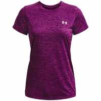 Under Armour Tech Workout T-Shirt Ladies Purple Атлетика