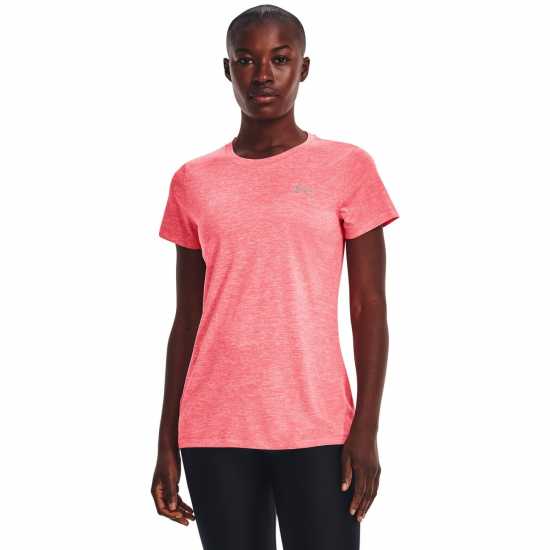 Under Armour Tech Workout T-Shirt Ladies Pink Атлетика