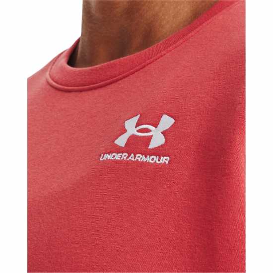 Under Armour Armour Essential Crew Sweater Womens Red Дамски суичъри и блузи с качулки