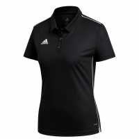 Adidas Блуза С Яка Core 18 Polo Shirt Womens Black/White Дамски тениски с яка