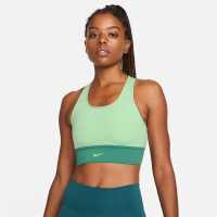 Nike Dri-FIT Swoosh Women's Medium-Support 1-Piece Padded Longline Sports Bra