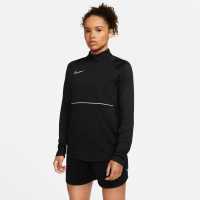 Nike Dri-FIT Academy Women's Drill Top Black/White Дамски горнища с цип