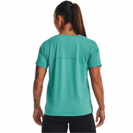 Under Armour Armour Rush Energy Short Sleeve T-Shirt Womens Green Атлетика