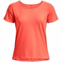 Under Armour Armour Rush Energy Short Sleeve T-Shirt Womens Orange Атлетика