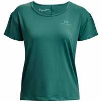 Under Armour Armour Rush Energy Short Sleeve T-Shirt Womens Green Атлетика