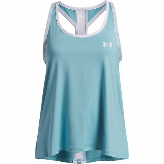 Under Armour Детски Потник Knockout Tank Top Juniors Blue Haze/White 