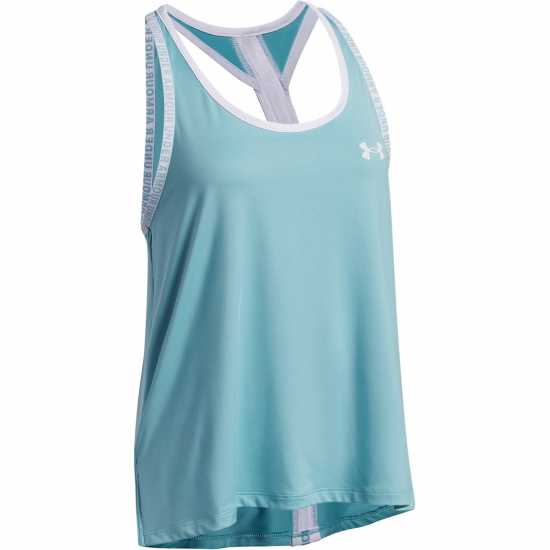 Under Armour Детски Потник Knockout Tank Top Juniors Blue Haze/White 