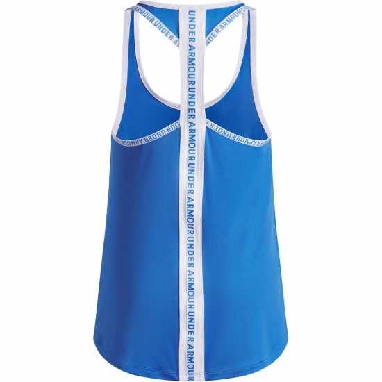 Under Armour Детски Потник Knockout Tank Top Juniors Blue Atlantis Детски потници