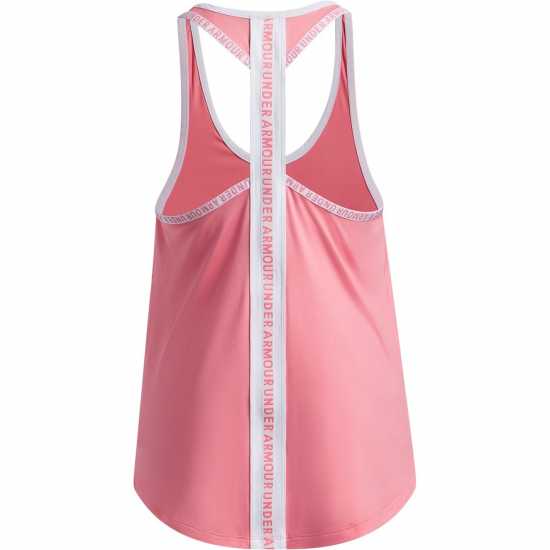 Under Armour Детски Потник Knockout Tank Top Juniors Pink/White 
