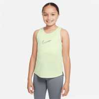 Nike Тениска Момичета One Dri Fit T Shirt Junior Girls Lime Ice Детски потници