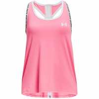 Under Armour Armour Knockout Tank Top Junior Girls Pink/White Детски потници