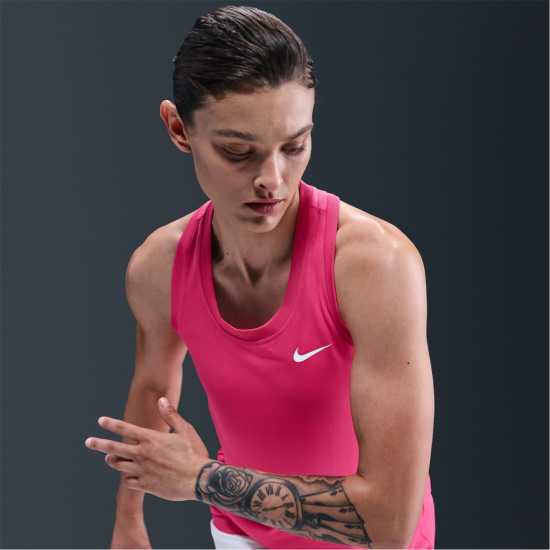 Nike Dri-Fit Women's Racerback Tank Ръсъм Роза Nike Dri-Fit Women's Racerback Tank Ръсъм Роза