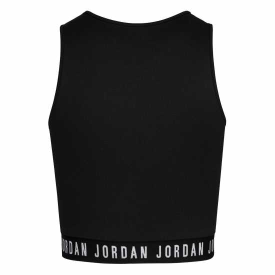Air Jordan Active Crop Top Junior Girls Black/White Спортни сутиени