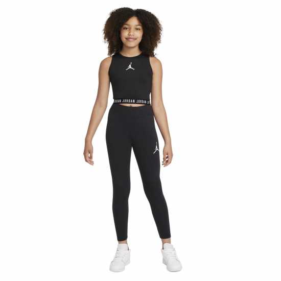 Спортни сутиени Air Jordan Active Crop Top Junior Girls Черно/Бяло Air Jordan Active Crop Top Junior Girls Черно/Бяло Спортни сутиени