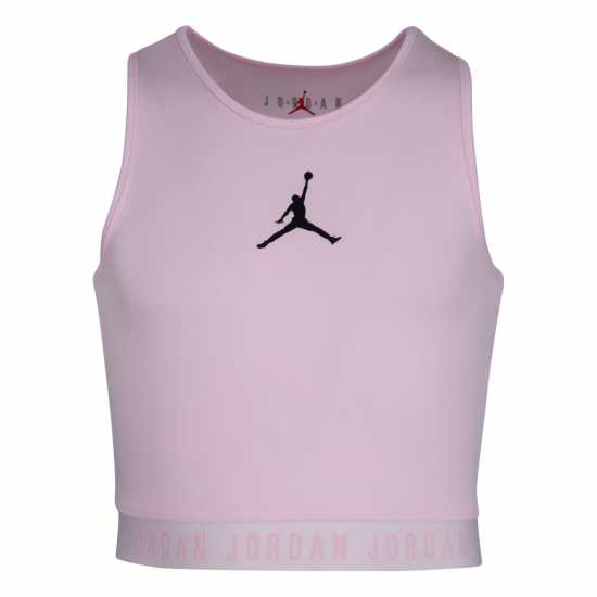 Air Jordan Active Crop Top Junior Girls Pink/Black Спортни сутиени