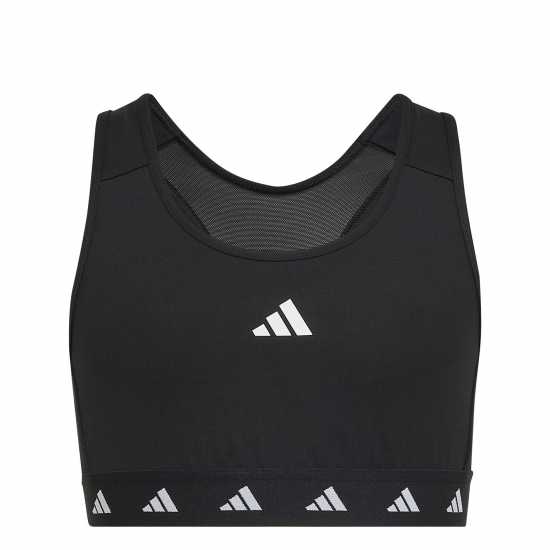 Adidas Techfit Power React Bra Juniors Черно/Бяло Спортни сутиени