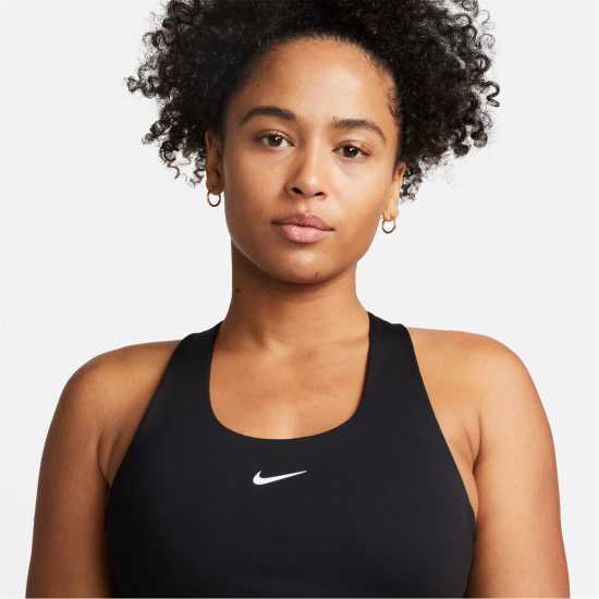 Nike Dri-FIT Swoosh Women's Sports Bra Tank Black Спортни сутиени