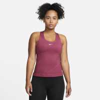 Nike Dri-FIT Swoosh Women's Sports Bra Tank Rosewood Спортни сутиени