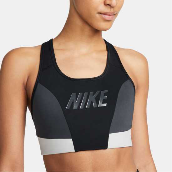 Nike Dri-FIT Swoosh Women's Medium-Support 1-Piece Pad Logo Sports Bra  - Спортни сутиени