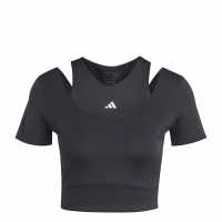 Adidas Hiit Aeroready Crop Training T-Shirt Womens