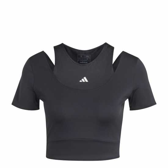 Adidas Hiit Aeroready Crop Training T-Shirt Womens  Атлетика