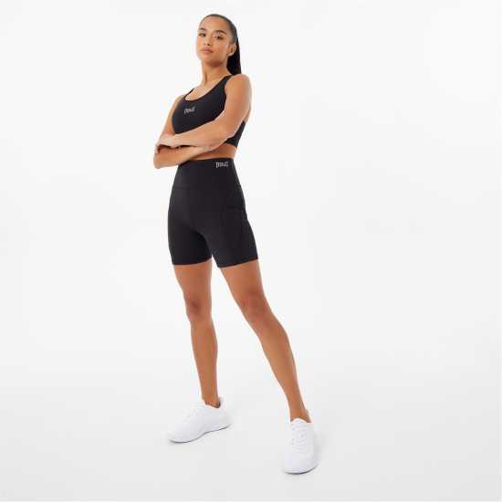 Everlast Дамски Шорти Contour Shorts Womens Black Дамски клинове за фитнес