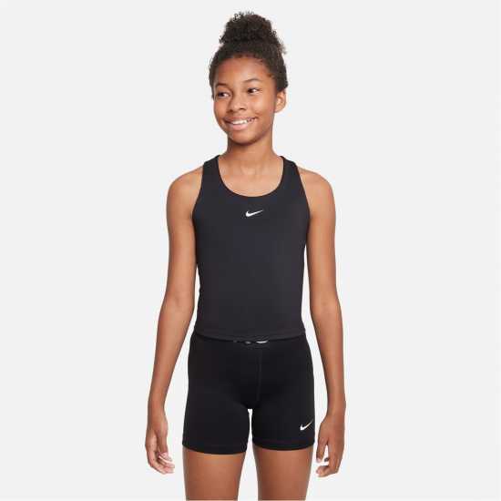 Детски потници Nike Dri-FIT Swoosh Big Kids' (Girls') Tank Sports Bra Черно/Бяло Nike Dri-FIT Swoosh Big Kids' (Girls') Tank Sports Bra Черно/Бяло Детски потници