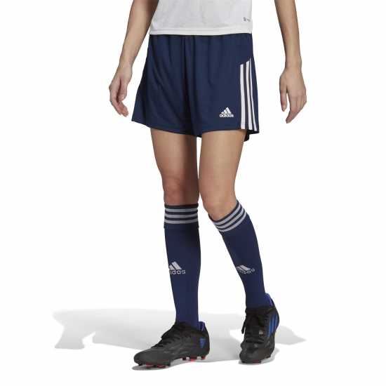 Adidas Дамски Шорти C22 Football Shorts Womens TM Navy Blue Дамски къси панталони