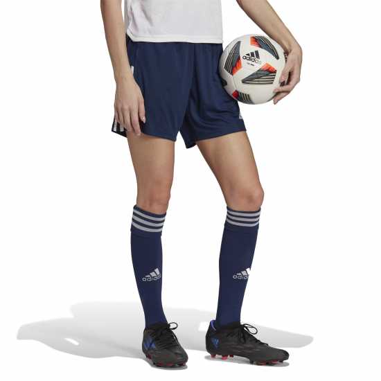 Adidas Дамски Шорти C22 Football Shorts Womens TM Navy Blue Дамски къси панталони