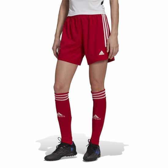 Adidas Мъжки Шорти Condivo 22  Womens Shorts TM Red/White Дамски къси панталони