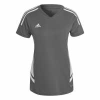 Adidas 2022 2023 Condivo Jersey Top Ladies TM Grey/White Дамски тениски и фланелки