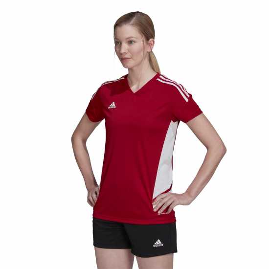 Adidas 2022 2023 Condivo Jersey Top Ladies TM Червено/Бяло Adidas 2022 2023 Condivo Jersey Top Ladies TM Червено/Бяло