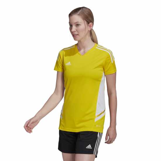 Adidas 2022 2023 Condivo Jersey Top Ladies TM Yellow - Дамски тениски и фланелки
