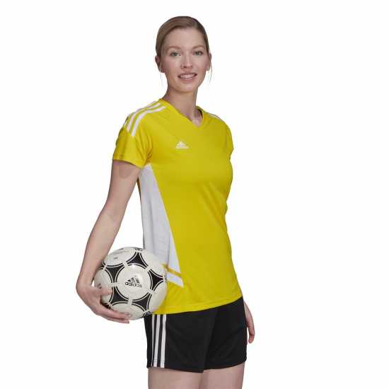 Adidas 2022 2023 Condivo Jersey Top Ladies TM Yellow - Дамски тениски и фланелки