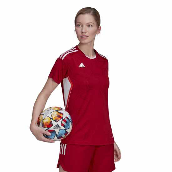Adidas Condivo 22 Match Day Shirt Womens TM Pwr Червен/Бял Adidas Condivo 22 Match Day Shirt Womens TM Pwr Червен/Бял
