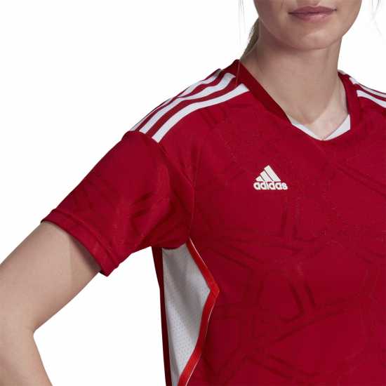 Adidas Condivo 22 Match Day Shirt Womens TM Pwr Червен/Бял Adidas Condivo 22 Match Day Shirt Womens TM Pwr Червен/Бял